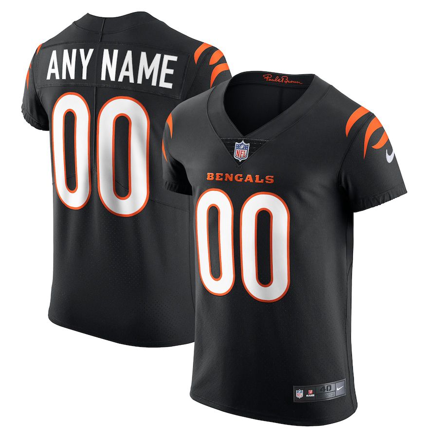 Men Cincinnati Bengals Nike Black Vapor Elite Custom NFL Jersey->customized nfl jersey->Custom Jersey